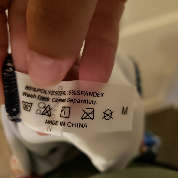 Tropical Ruffle Vneck One Piece Swimsuit - Picture 6 of 6